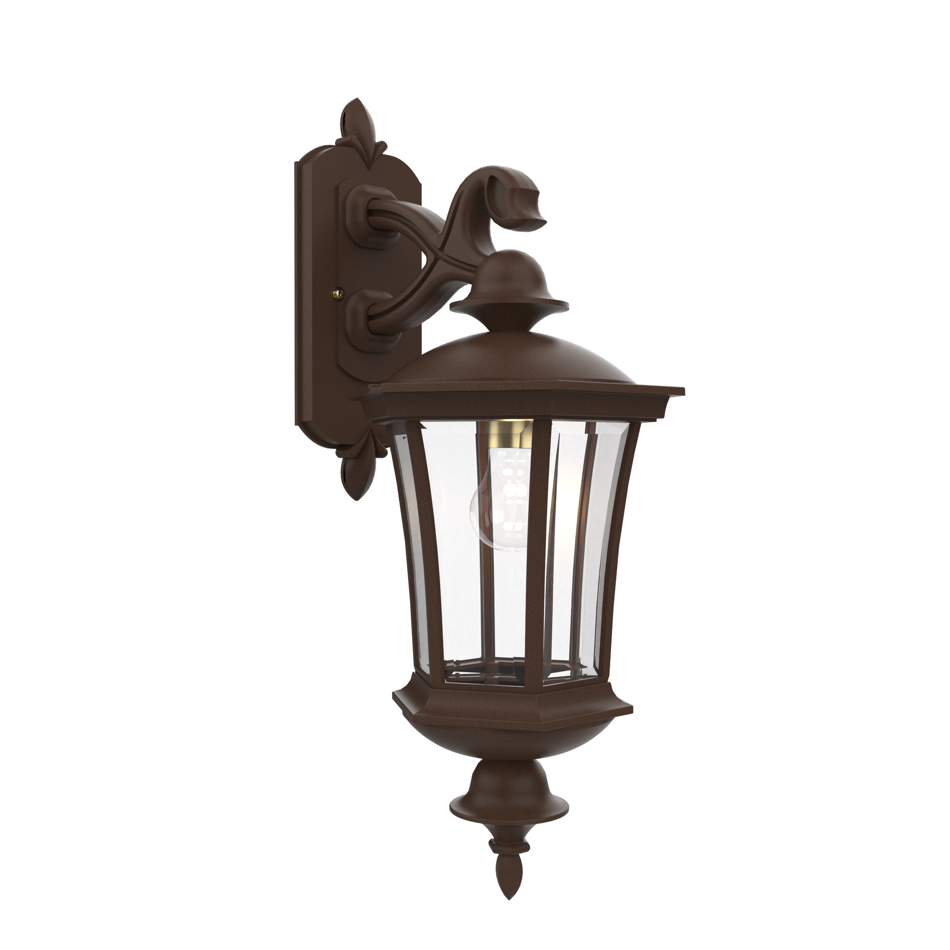 SNOC, WESTMINSTER - WALL MOUNTED DECORATIVE ARM DOWN MEDIUM CLOSED BOTTOM 23515, OUTDOOR WALL LIGHTS