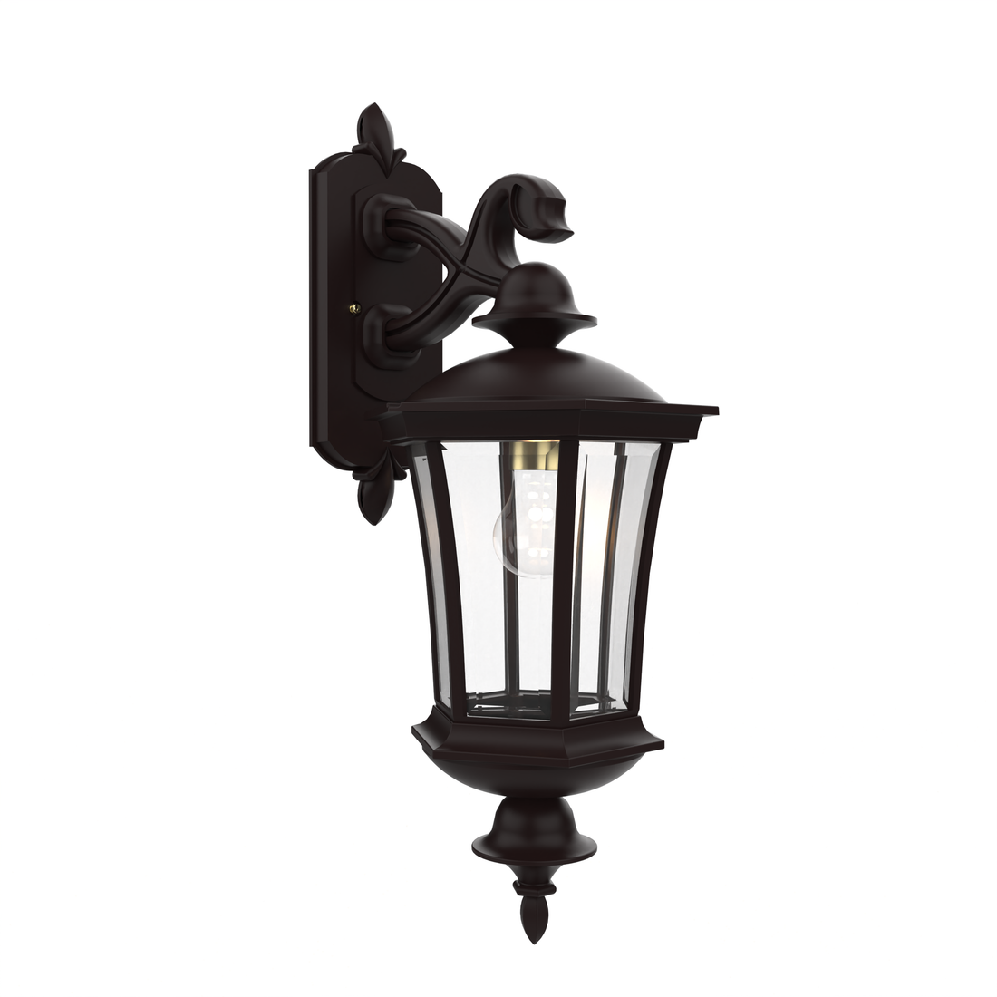 SNOC, WESTMINSTER - WALL MOUNTED DECORATIVE ARM DOWN MEDIUM CLOSED BOTTOM 23515, OUTDOOR WALL LIGHTS