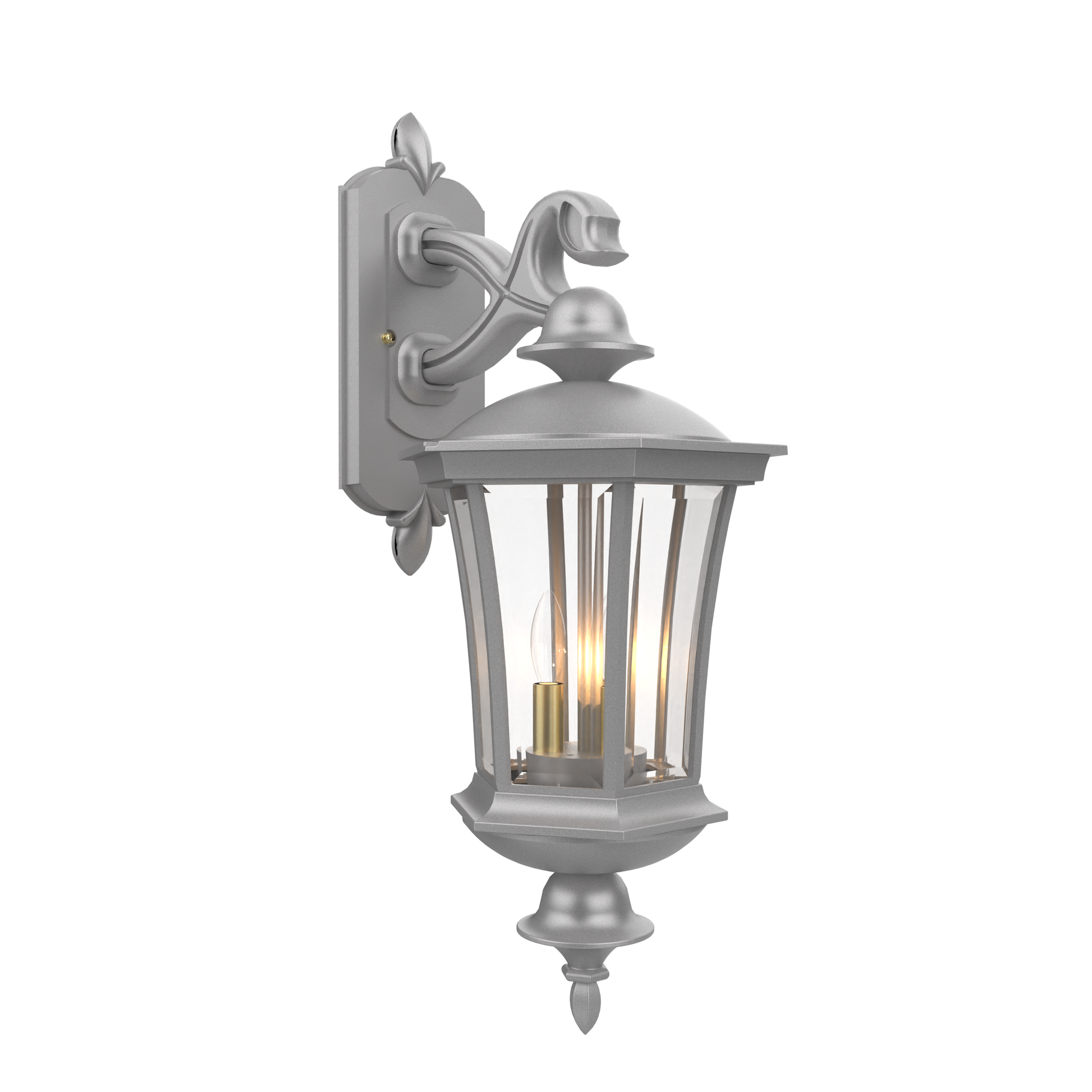 SNOC, WESTMINSTER - WALL MOUNTED DECORATIVE ARM DOWN MEDIUM CLOSED BOTTOM 23515, OUTDOOR WALL LIGHTS