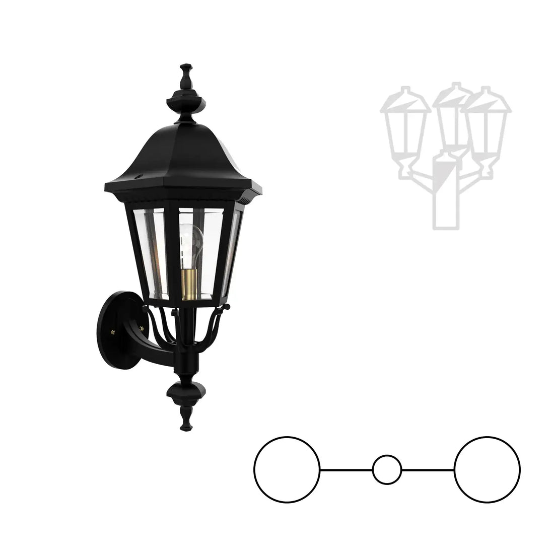 SNOC FLORENCE - DOUBLE HEAD UP MOUNT FOR MEDIUM POST 23724 2A - Post