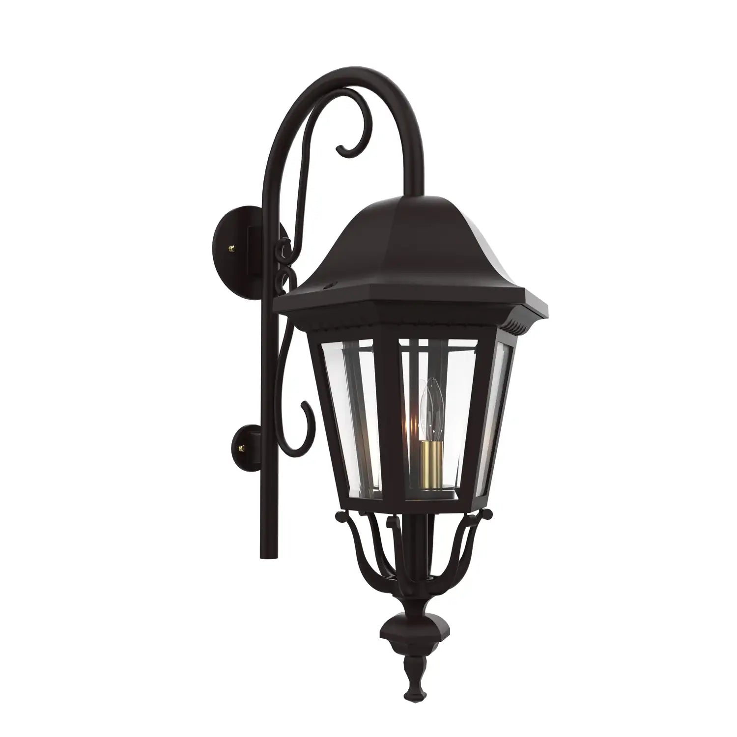 SNOC, FLORENCE - WALL-MOUNTED DOWNWARDS WITH CANE CLOSED BOTTOM MEDIUM FORMAT 23798, OUTDOOR WALL LIGHTS