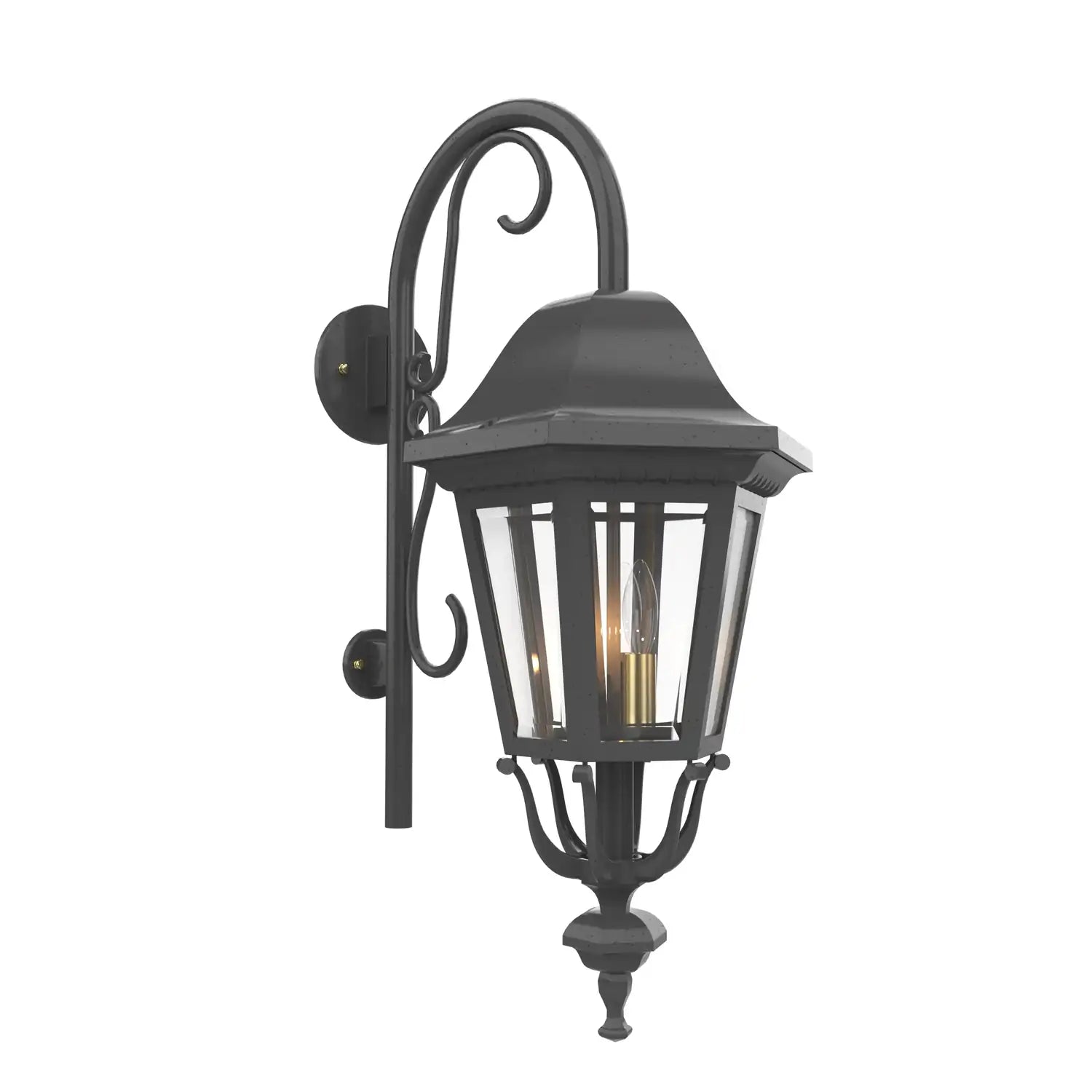 SNOC, FLORENCE - WALL-MOUNTED DOWNWARDS WITH CANE CLOSED BOTTOM MEDIUM FORMAT 23798, OUTDOOR WALL LIGHTS