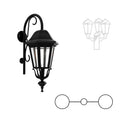 SNOC FLORENCE - DOUBLE HEAD DOWN MOUNT WITH CLOSED BOTTOM CANE FOR MEDIUM POST 23798 2A - Post