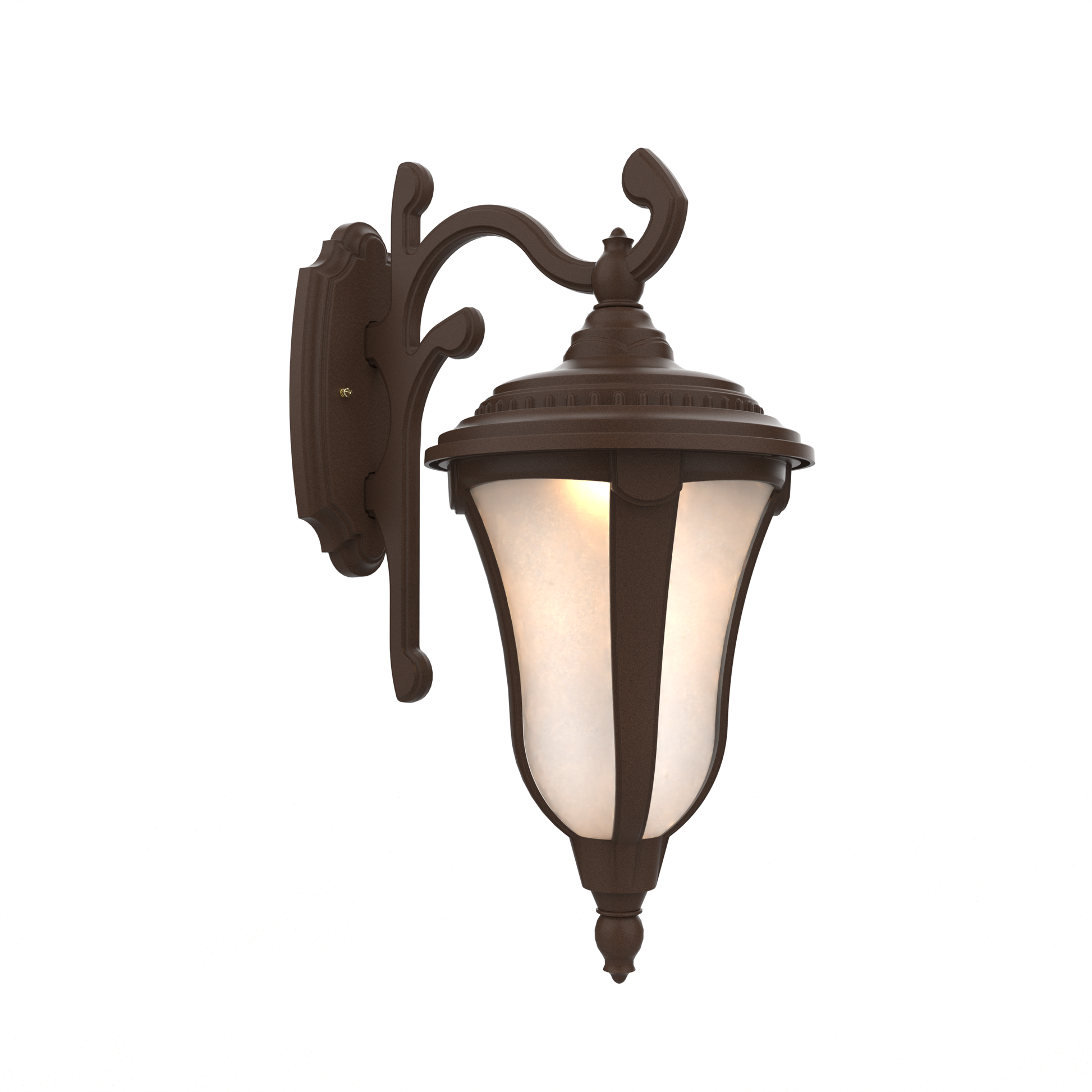 SNOC, MUNICH - WALL MOUNTED DECORATIVE ARM DOWN CLOSED BOTTOM MEDIUM FORMAT 24283, OUTDOOR WALL LIGHTS