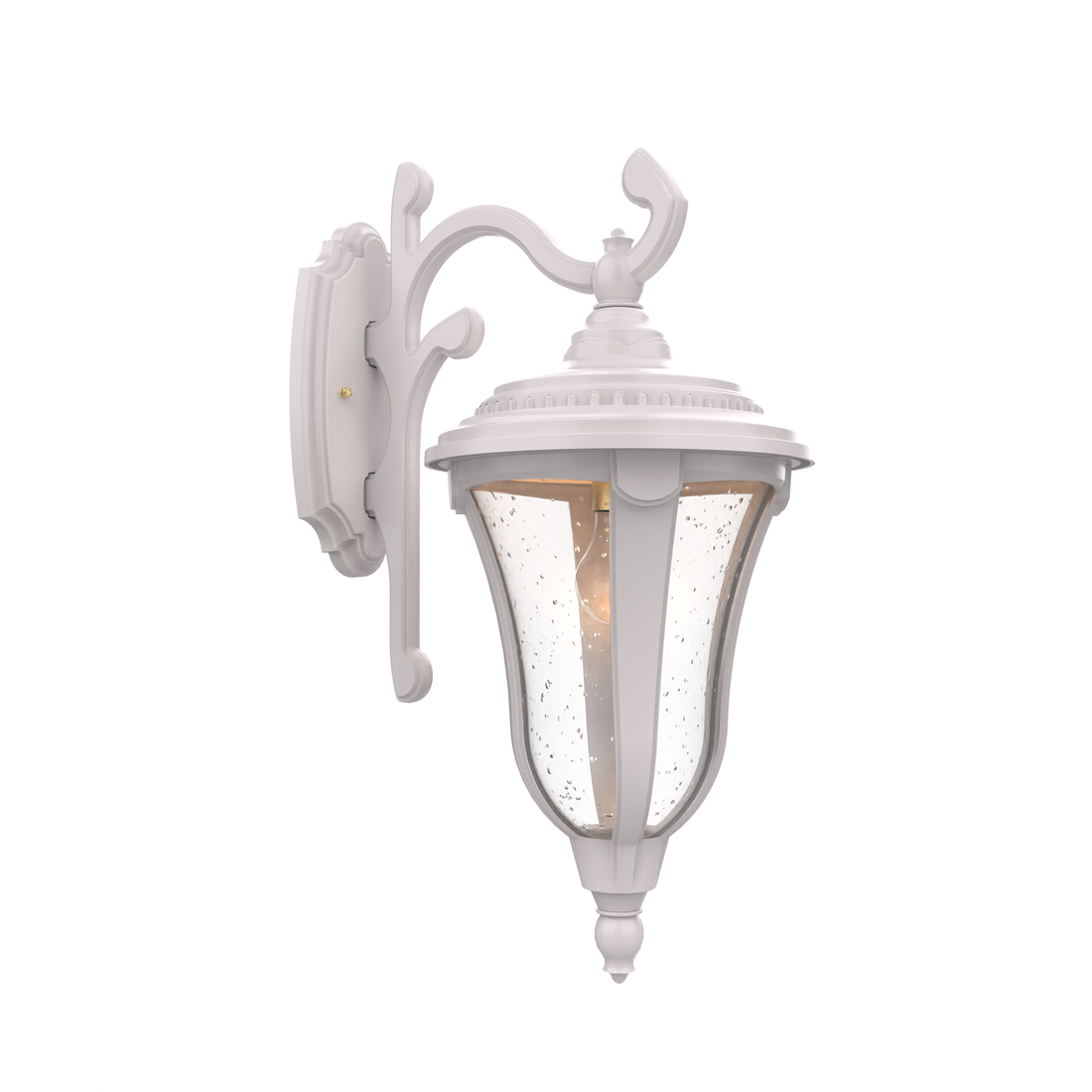 SNOC, MUNICH - WALL MOUNTED DECORATIVE ARM DOWN CLOSED BOTTOM MEDIUM FORMAT 24283, OUTDOOR WALL LIGHTS