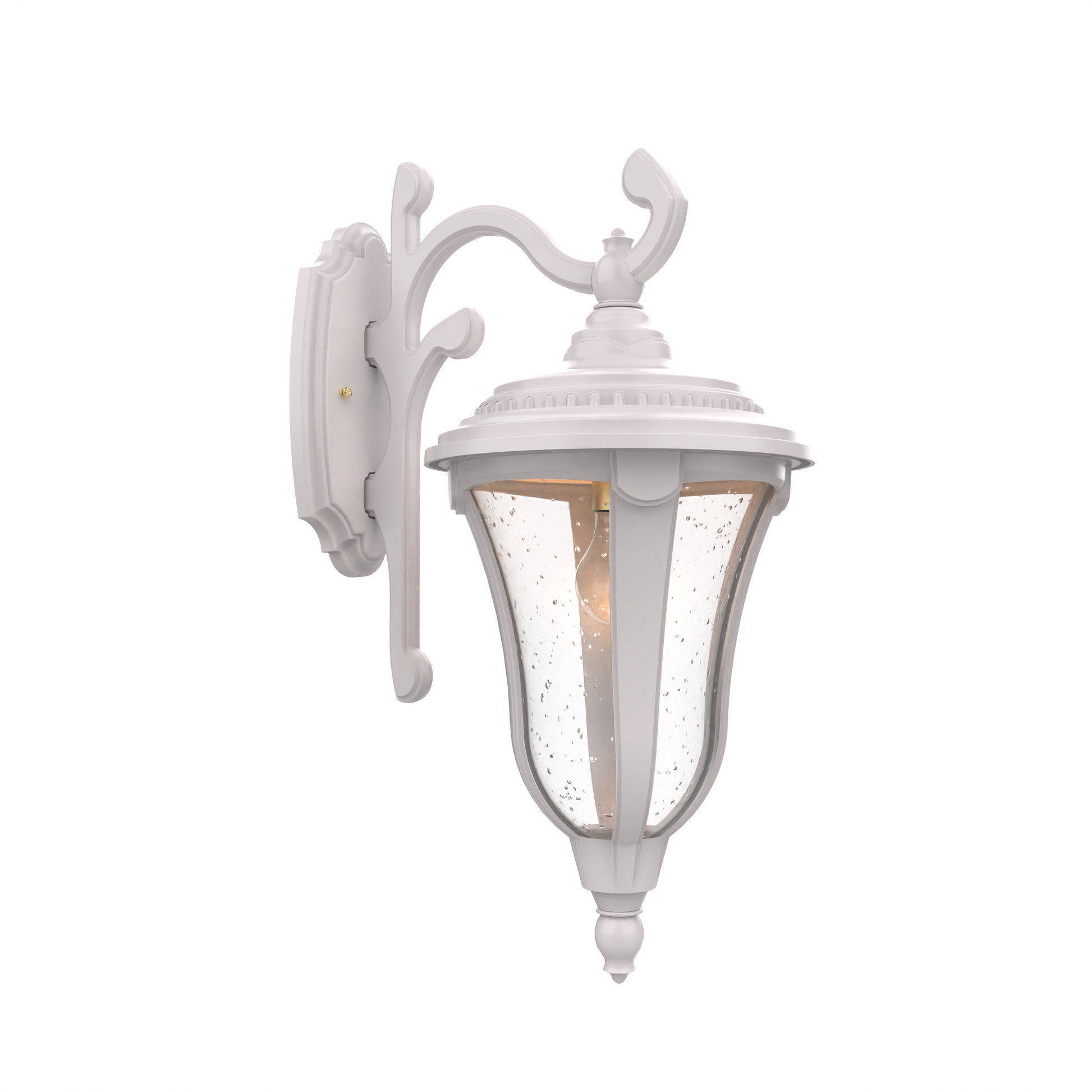 SNOC, MUNICH - WALL MOUNTED DECORATIVE ARM DOWN CLOSED BOTTOM MEDIUM FORMAT 24283, OUTDOOR WALL LIGHTS