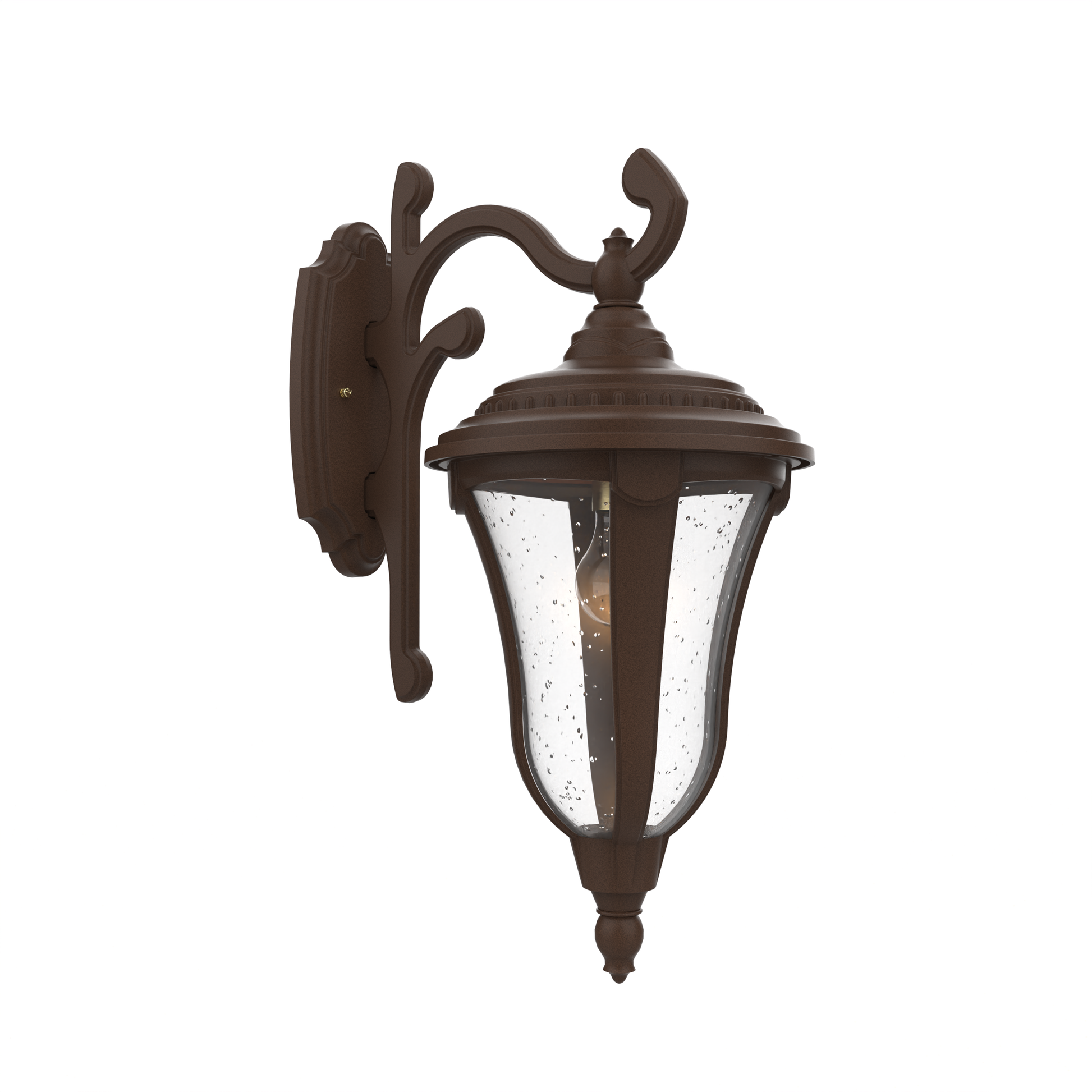 SNOC, MUNICH - WALL MOUNTED DECORATIVE ARM DOWN CLOSED BOTTOM MEDIUM FORMAT 24283, OUTDOOR WALL LIGHTS