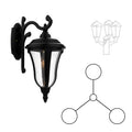 SNOC MUNICH - THREE HEAD MOUNT DECORATIVE ARM DOWN CLOSED BOTTOM FOR MEDIUM POST 24283 3A - Post