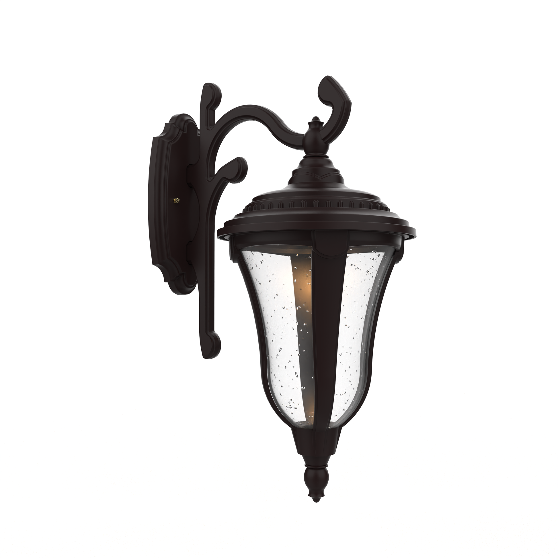 SNOC, MUNICH - WALL MOUNTED DECORATIVE ARM DOWN CLOSED BOTTOM MEDIUM FORMAT 24283, OUTDOOR WALL LIGHTS