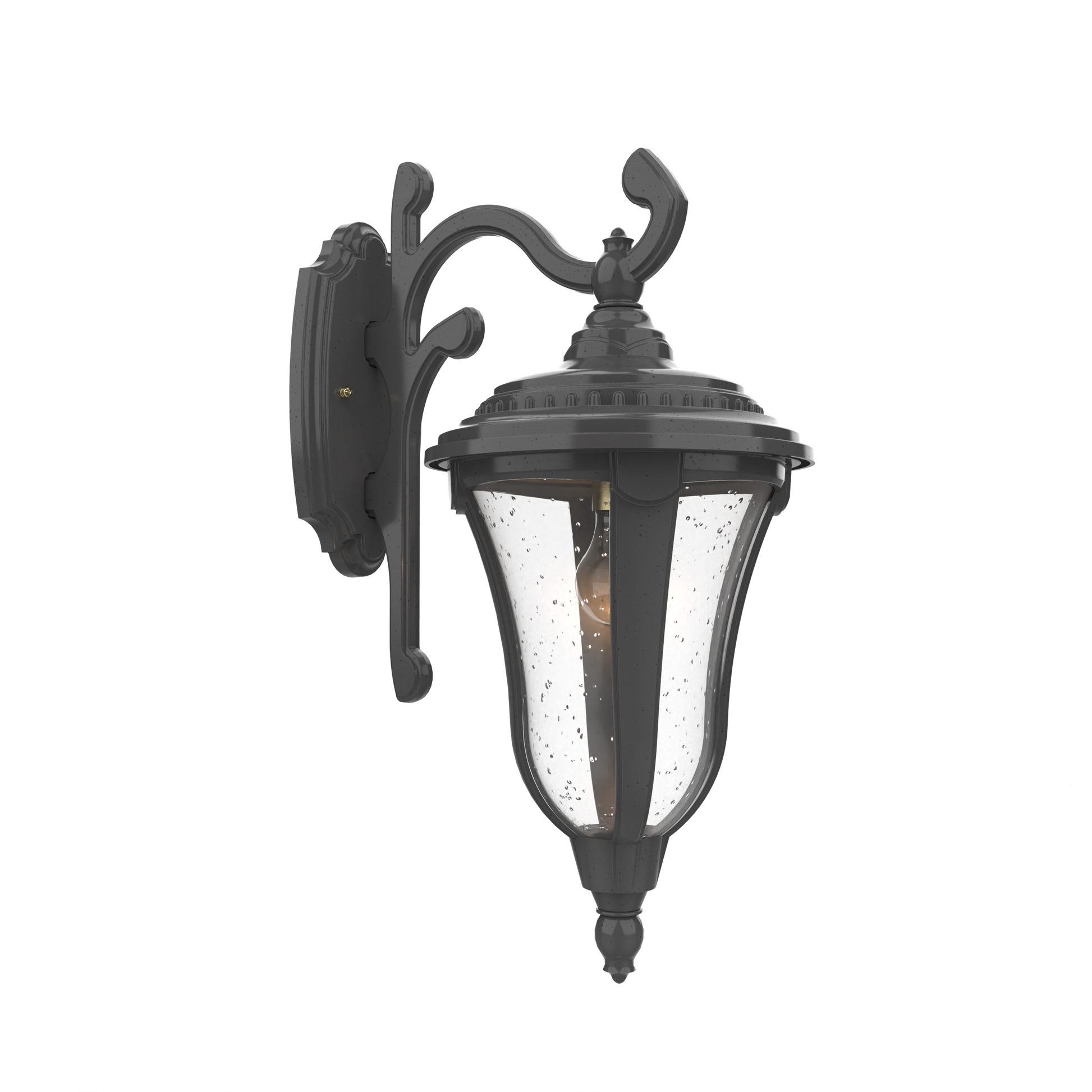 SNOC, MUNICH - WALL MOUNTED DECORATIVE ARM DOWN CLOSED BOTTOM MEDIUM FORMAT 24283, OUTDOOR WALL LIGHTS