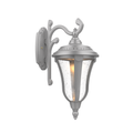 SNOC, MUNICH - WALL MOUNTED DECORATIVE ARM DOWN CLOSED BOTTOM MEDIUM FORMAT 24283, OUTDOOR WALL LIGHTS