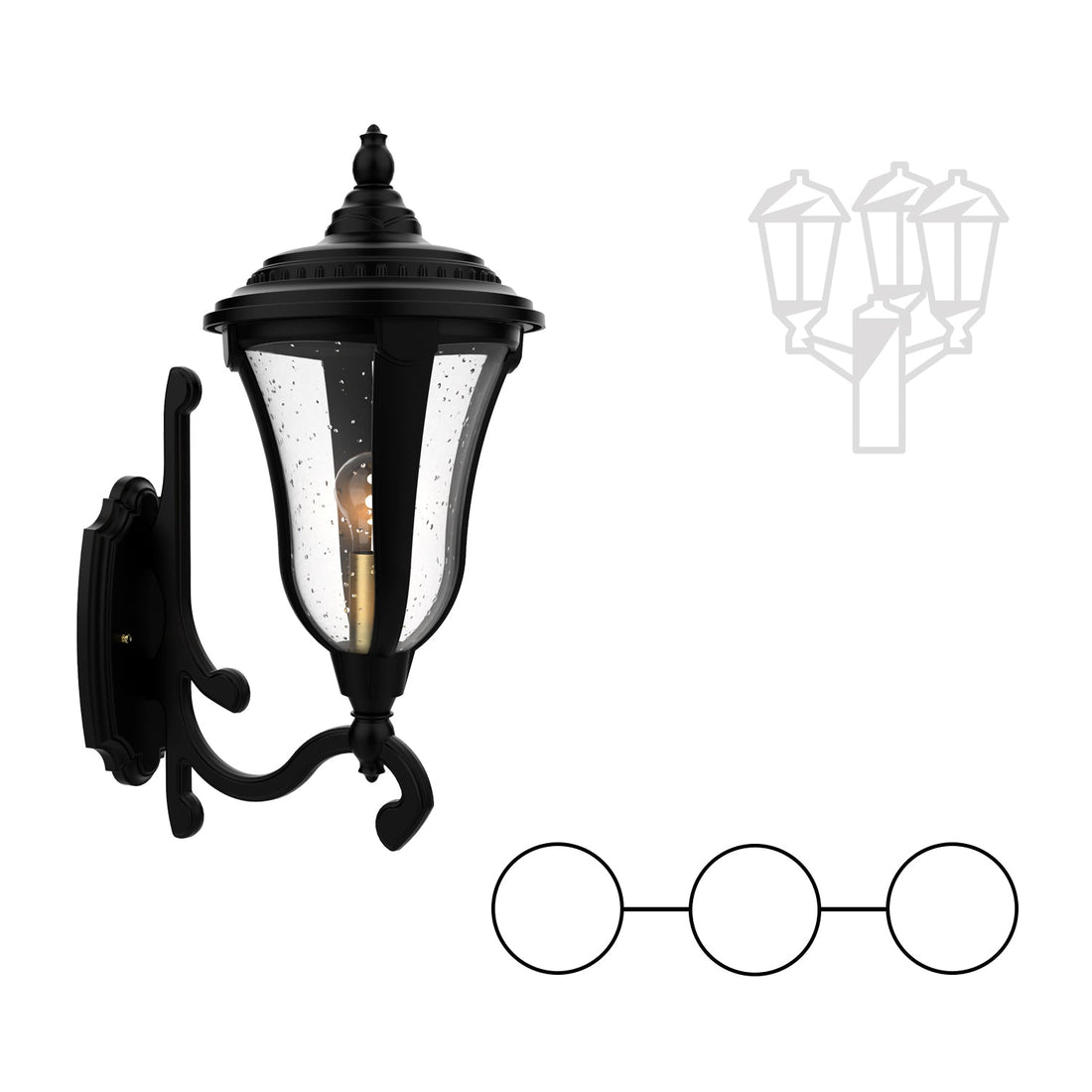 SNOC MUNICH - DOUBLE HEAD MOUNT AND CENTER HEAD DECORATIVE ARM UP FOR MEDIUM POST 24287 2A1 - Post