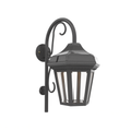 SNOC, OXFORD - WALL MOUNT DOWN WITH CANE OPEN BOTTOM MEDIUM 24893, OUTDOOR WALL LIGHTS