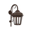 SNOC, OXFORD - WALL MOUNT DOWN WITH CANE OPEN BOTTOM MEDIUM 24893, OUTDOOR WALL LIGHTS