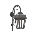 SNOC, OXFORD - WALL MOUNT DOWN WITH CANE OPEN BOTTOM MEDIUM 24893, OUTDOOR WALL LIGHTS