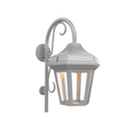 SNOC, OXFORD - WALL MOUNT DOWN WITH CANE OPEN BOTTOM MEDIUM 24893, OUTDOOR WALL LIGHTS