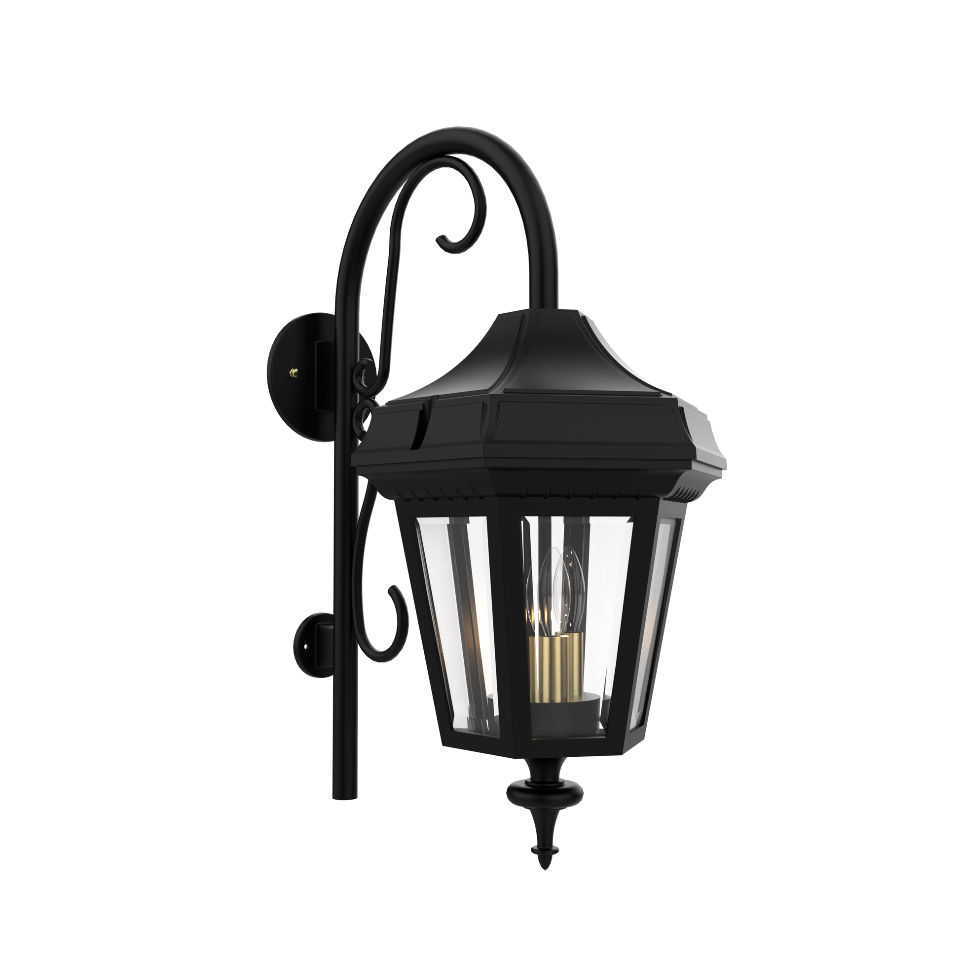 SNOC, OXFORD - WALL MOUNT DOWN WITH CANE MEDIUM CLOSED BOTTOM 24898, OUTDOOR WALL LIGHTS