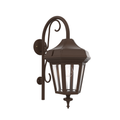 SNOC, OXFORD - WALL MOUNT DOWN WITH CANE MEDIUM CLOSED BOTTOM 24898, OUTDOOR WALL LIGHTS