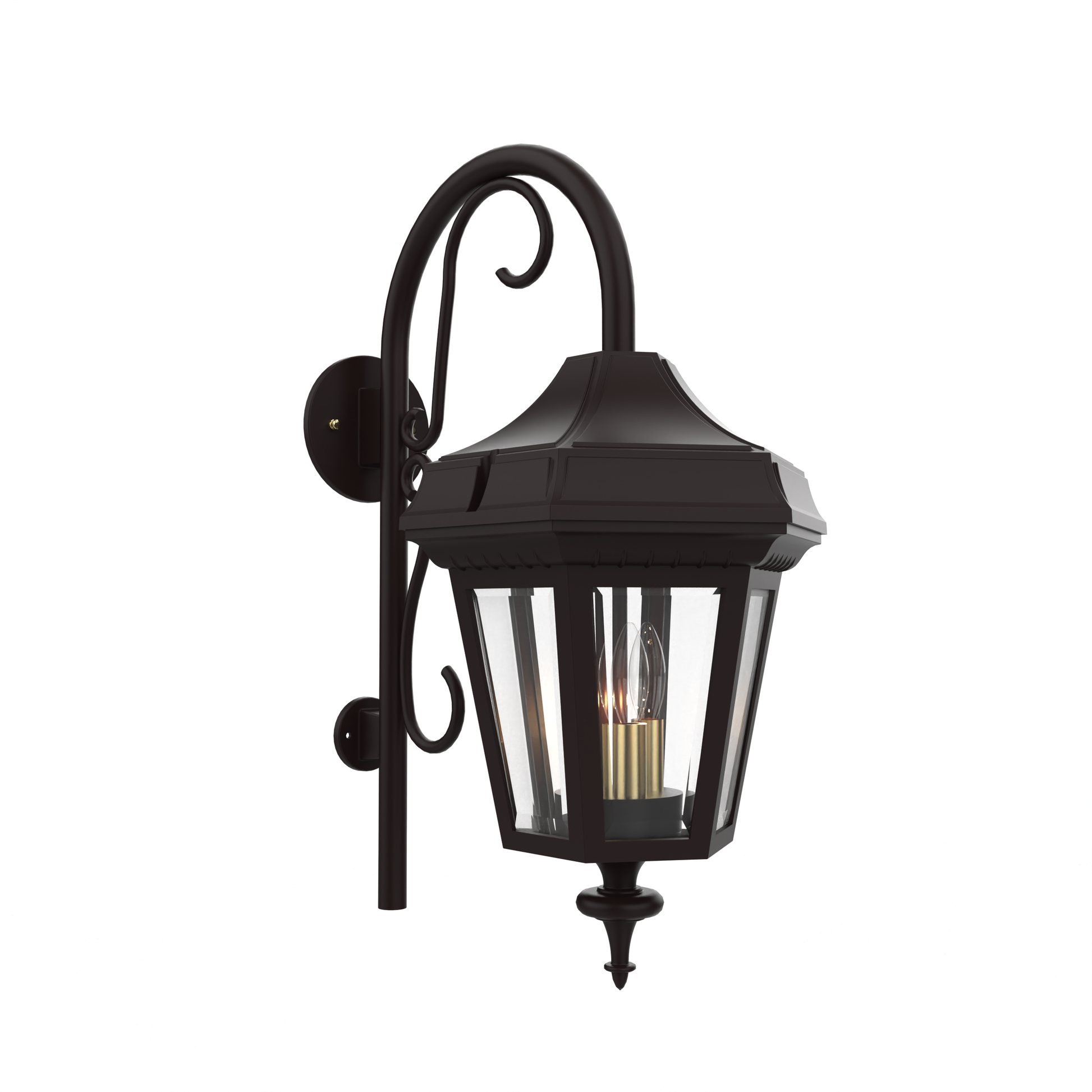 SNOC, OXFORD - WALL MOUNT DOWN WITH CANE MEDIUM CLOSED BOTTOM 24898, OUTDOOR WALL LIGHTS