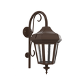 SNOC, OXFORD - WALL MOUNT DOWN WITH CANE MEDIUM CLOSED BOTTOM 24898, OUTDOOR WALL LIGHTS
