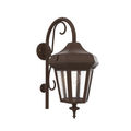SNOC, OXFORD - WALL MOUNT DOWN WITH CANE MEDIUM CLOSED BOTTOM 24898, OUTDOOR WALL LIGHTS