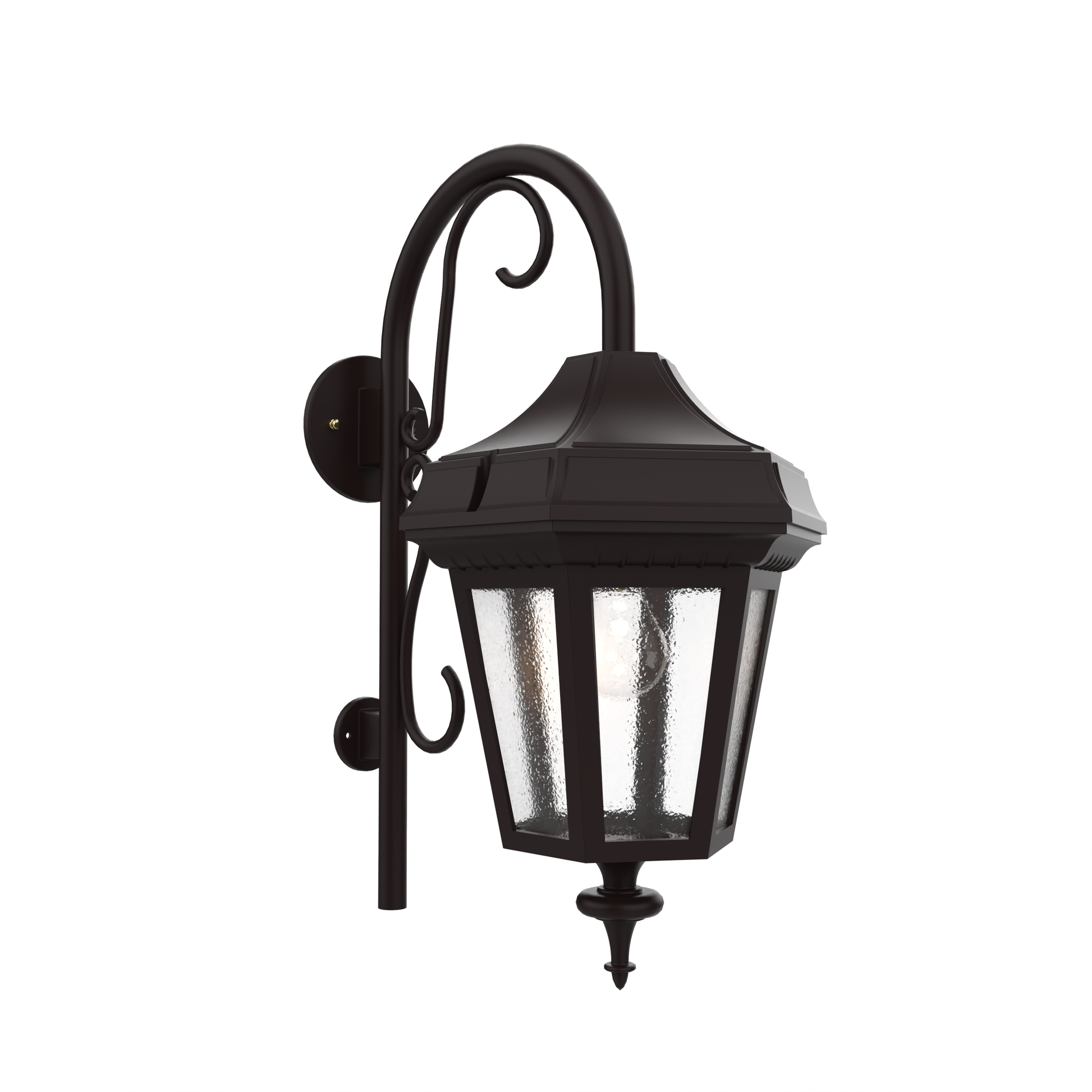 SNOC, OXFORD - WALL MOUNT DOWN WITH CANE MEDIUM CLOSED BOTTOM 24898, OUTDOOR WALL LIGHTS