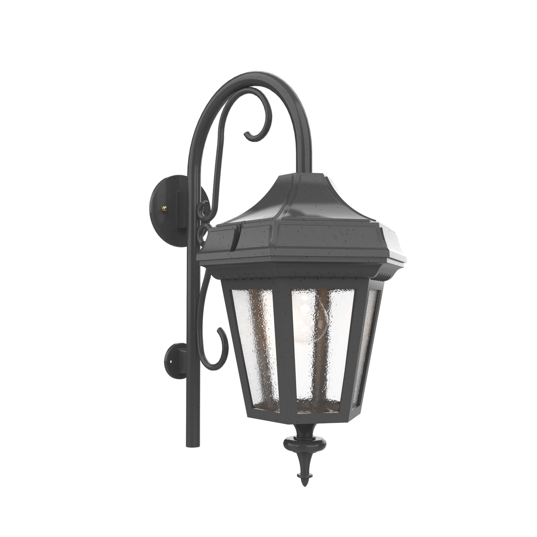 SNOC, OXFORD - WALL MOUNT DOWN WITH CANE MEDIUM CLOSED BOTTOM 24898, OUTDOOR WALL LIGHTS
