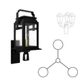 SNOC SERIE 65E - THREE HEAD UP MOUNT FOR MEDIUM POST 26502 3A - Post