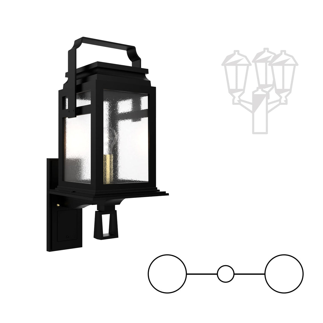 SNOC 65E SERIES - DOUBLE HEAD UP MOUNT FOR MEDIUM POST 26502 2A - Post