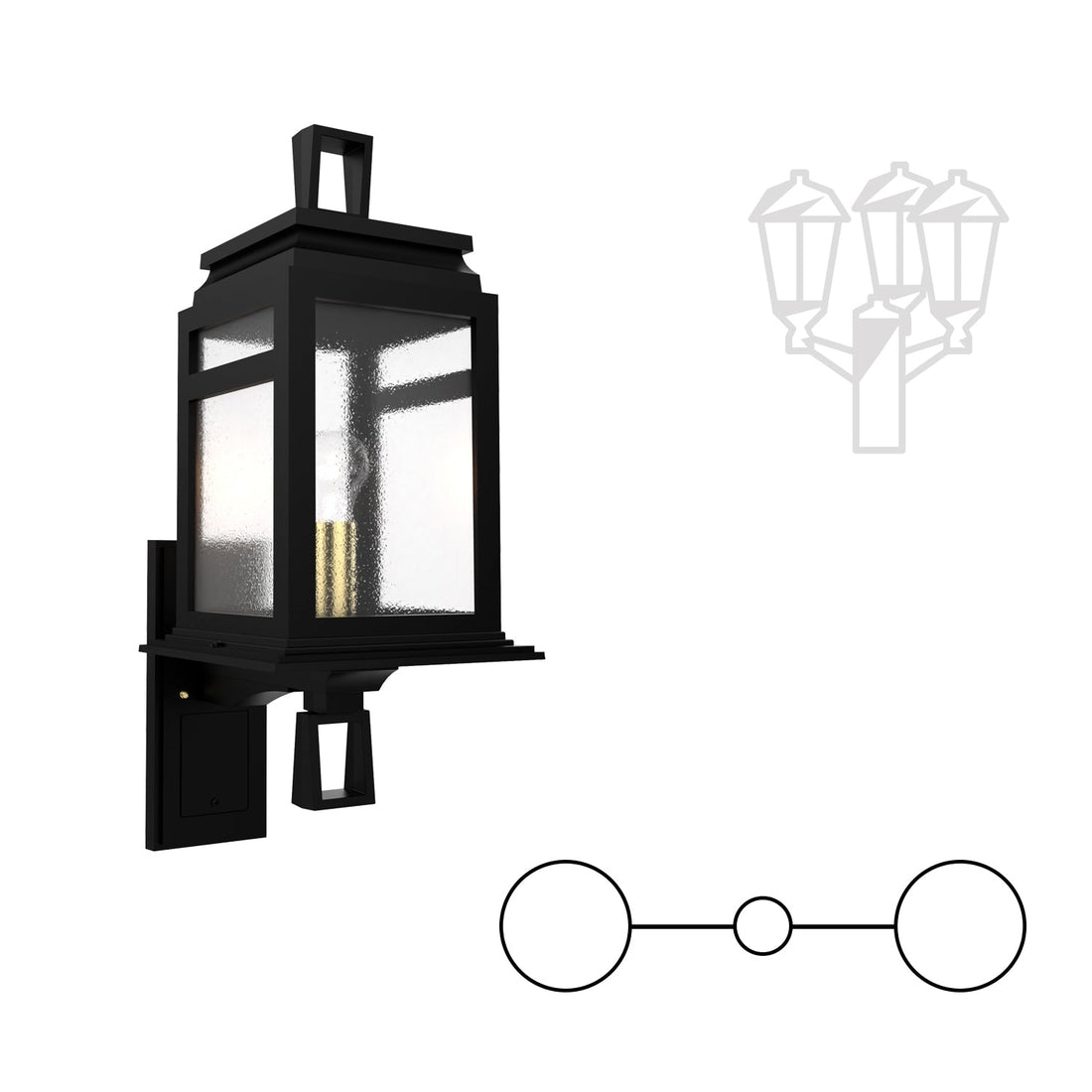 SNOC SERIE 65E - DOUBLE HEAD UP MOUNT FOR MEDIUM POST 26602 2A - Post
