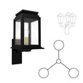 SNOC SERIE 65E - THREE HEAD UP MOUNT FOR MEDIUM POST 26702 3A - Post