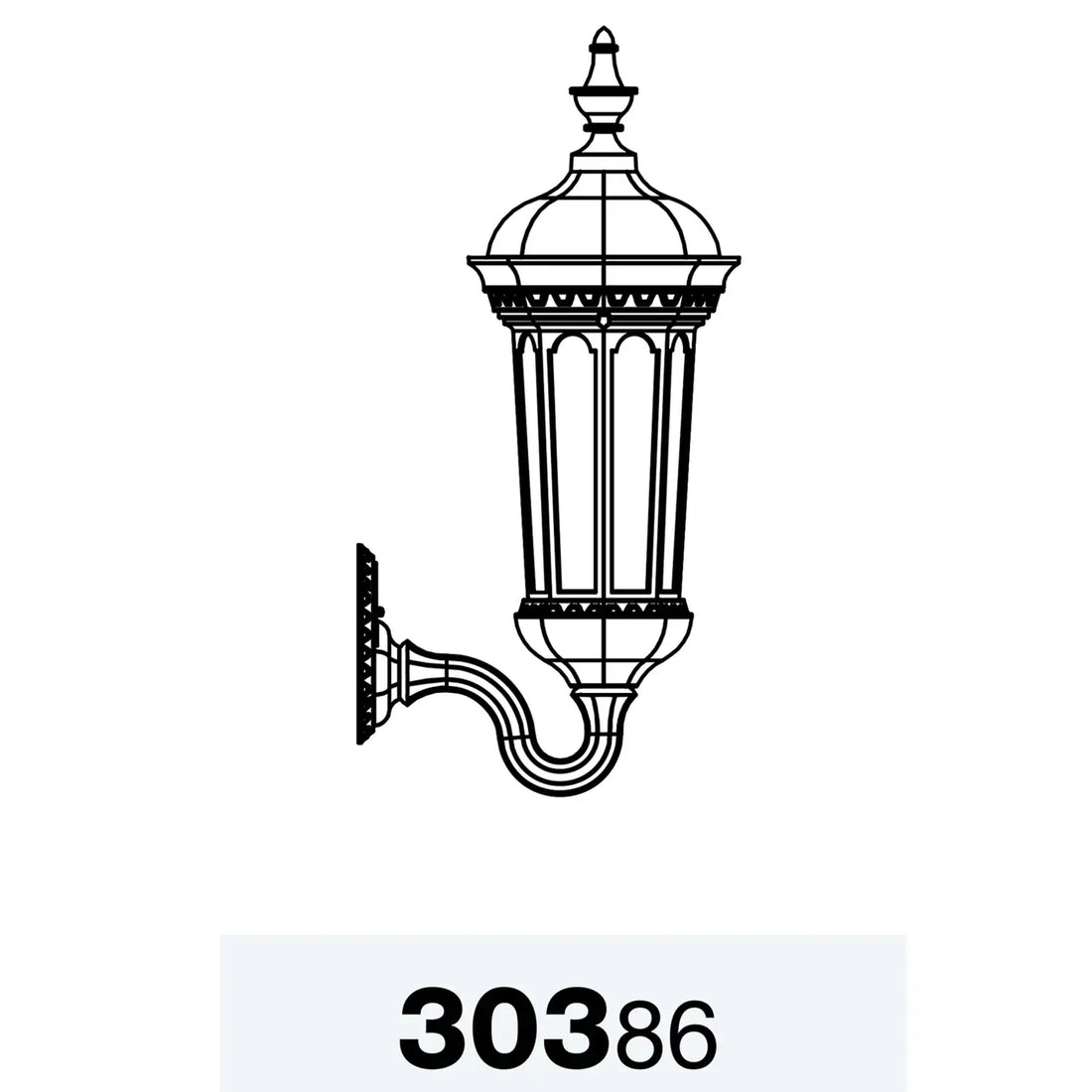 SNOC, MILAN - WALL MOUNT UP LARGE 30386, OUTDOOR WALL LIGHTS