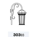 SNOC, MILAN - LARGE OPEN BOTTOM CANE DOWN WALL MOUNT 30393, OUTDOOR WALL LIGHTS