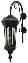 SNOC, MILAN - LARGE CLOSED BOTTOM CANE DOWN WALL MOUNT 30398, OUTDOOR WALL LIGHTS