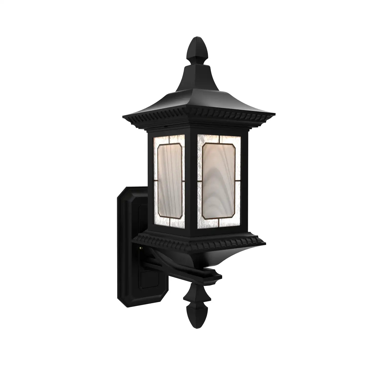 SNOC, SALZBURG - WALL MOUNTED TOP WITH TALL FINIAL 30813, OUTDOOR WALL LIGHTS