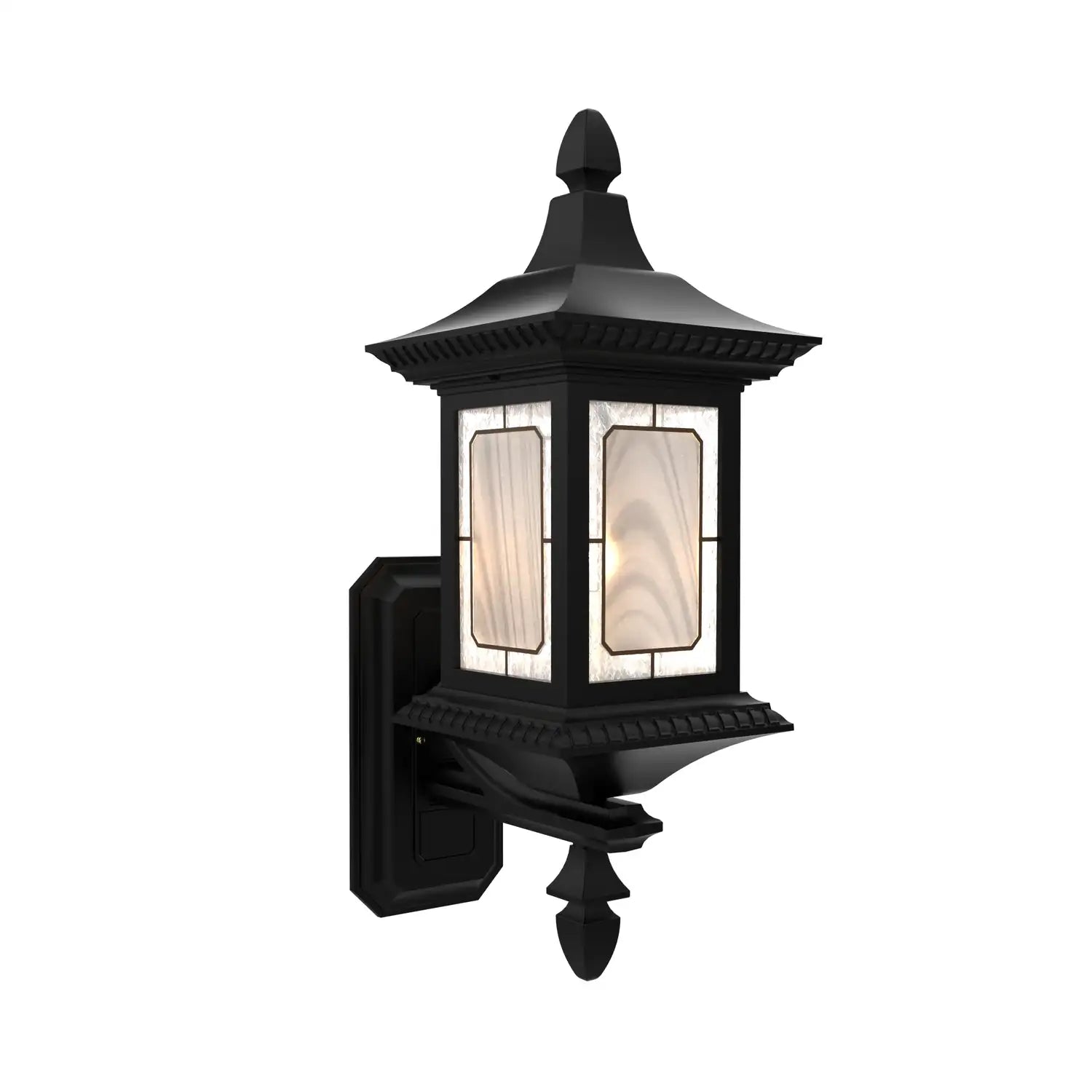 SNOC, SALZBURG - WALL MOUNTED TOP WITH TALL FINIAL 30813, OUTDOOR WALL LIGHTS