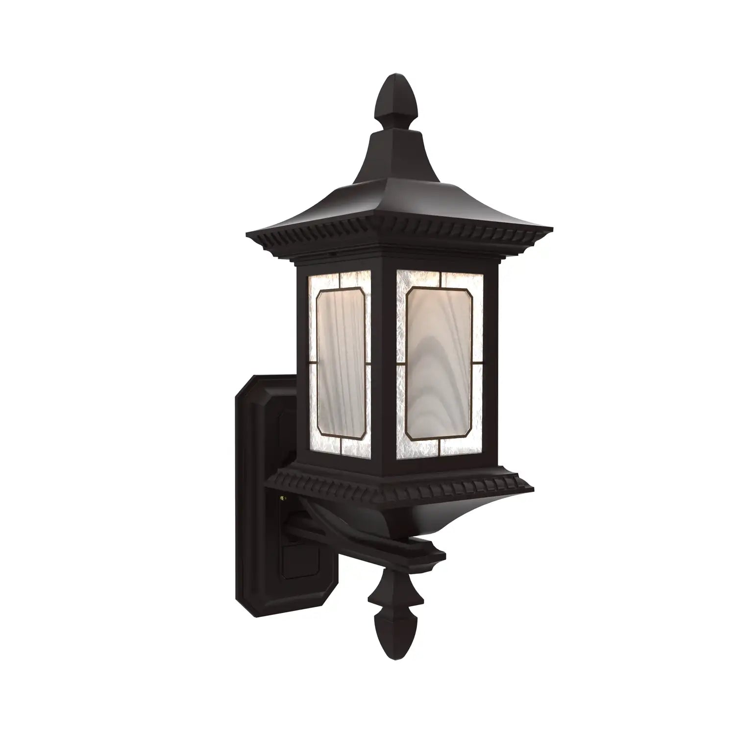 SNOC, SALZBURG - WALL MOUNTED TOP WITH TALL FINIAL 30813, OUTDOOR WALL LIGHTS
