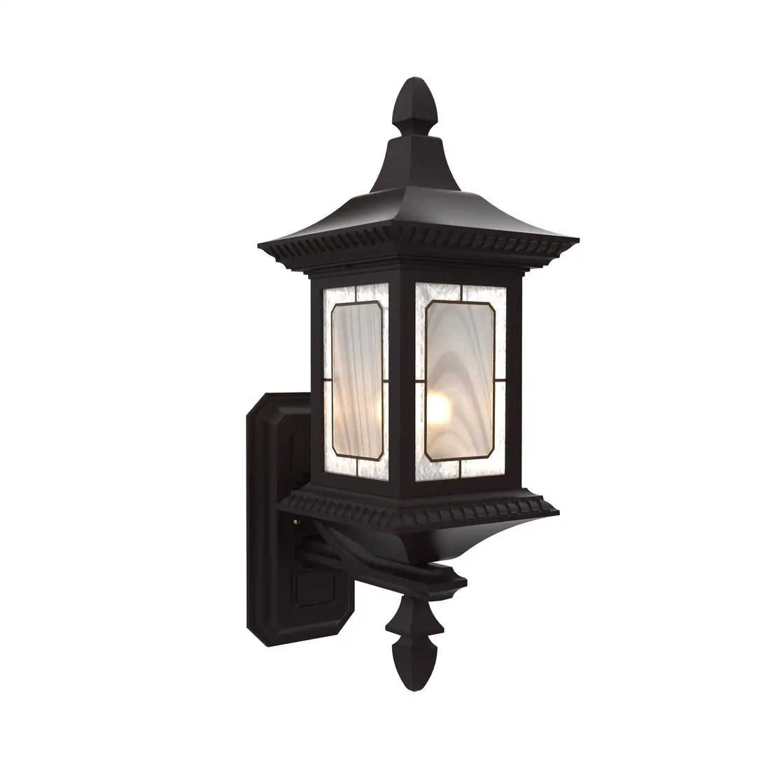 SNOC, SALZBURG - WALL MOUNTED TOP WITH TALL FINIAL 30813, OUTDOOR WALL LIGHTS