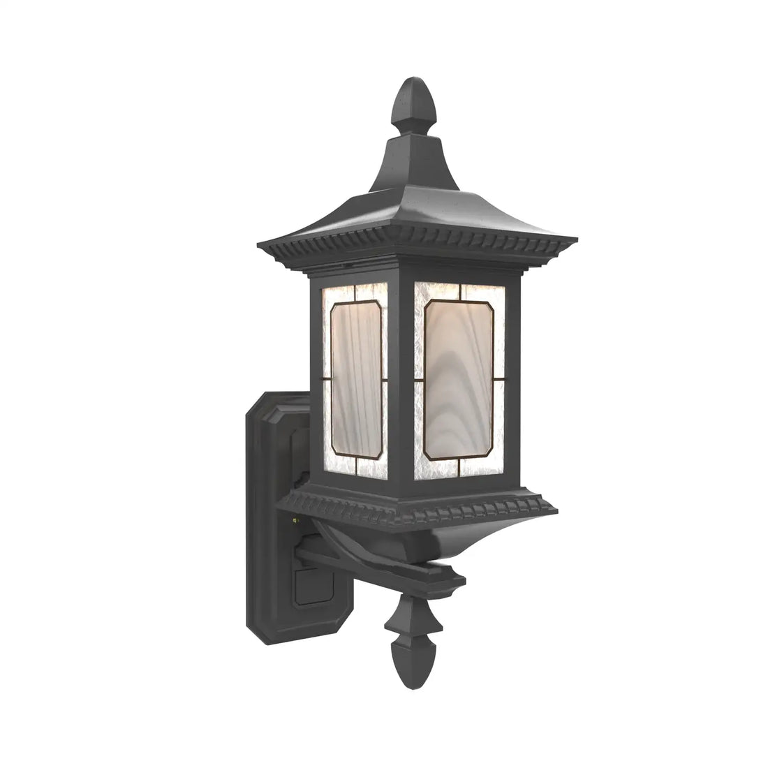 SNOC, SALZBURG - WALL MOUNTED TOP WITH TALL FINIAL 30813, OUTDOOR WALL LIGHTS