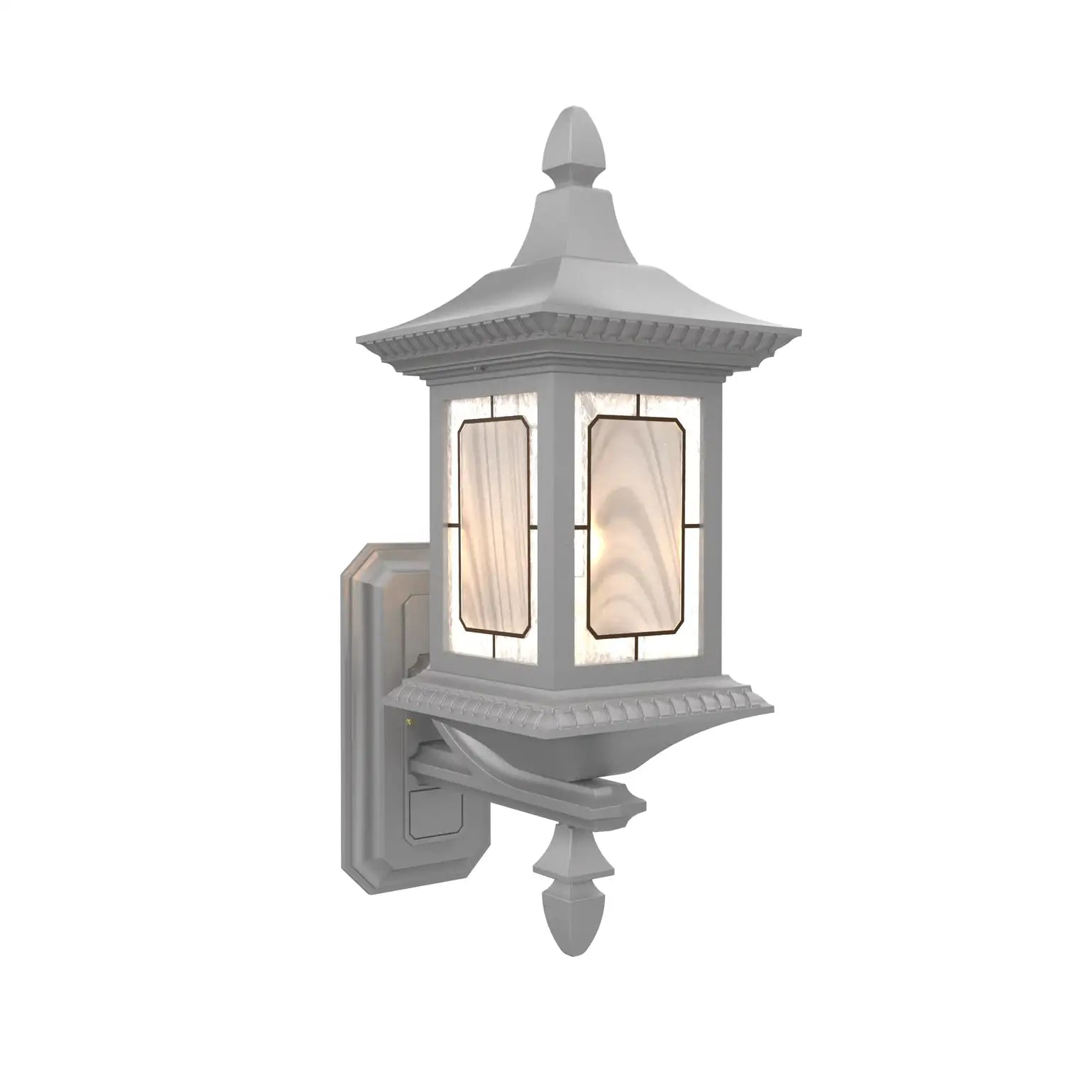 SNOC, SALZBURG - WALL MOUNTED TOP WITH TALL FINIAL 30813, OUTDOOR WALL LIGHTS
