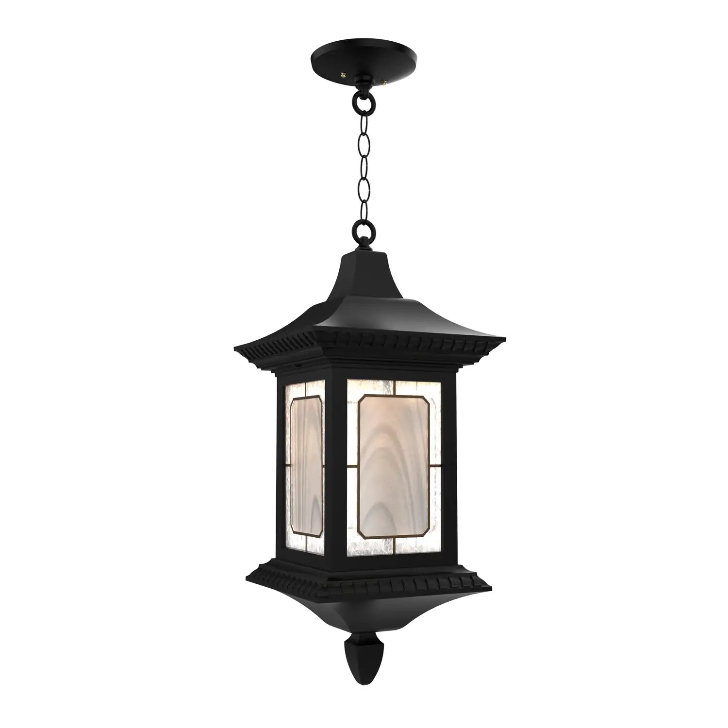 SNOC, SALZBURG - CEILING MOUNTING WITH CHAIN CLOSED BOTTOM LARGE FORMAT 30855, OUTDOOR CEILING LIGHT