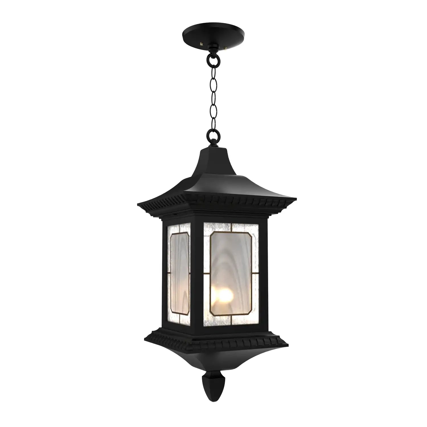 SNOC, SALZBURG - CEILING MOUNTING WITH CHAIN CLOSED BOTTOM LARGE FORMAT 30855, OUTDOOR CEILING LIGHT