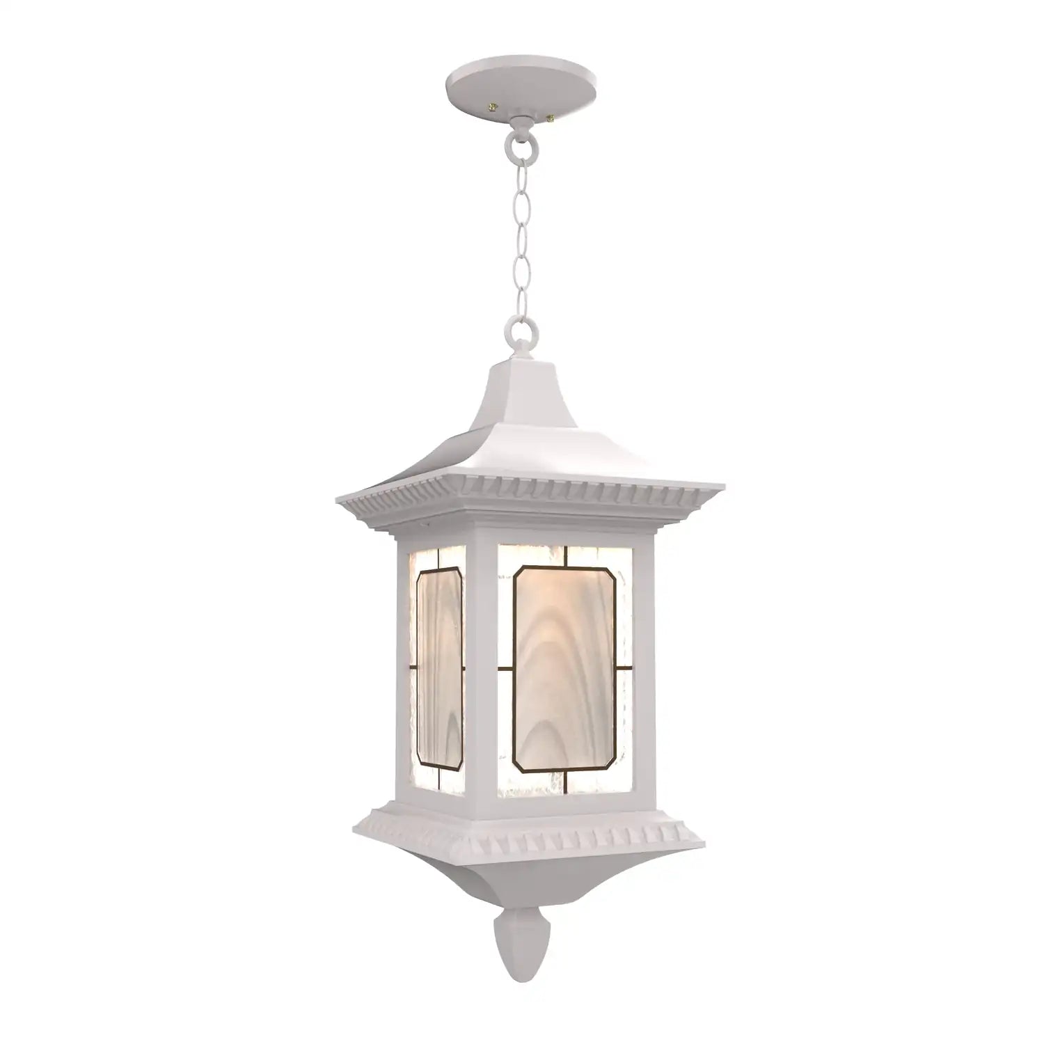 SNOC, SALZBURG - CEILING MOUNTING WITH CHAIN CLOSED BOTTOM LARGE FORMAT 30855, OUTDOOR CEILING LIGHT