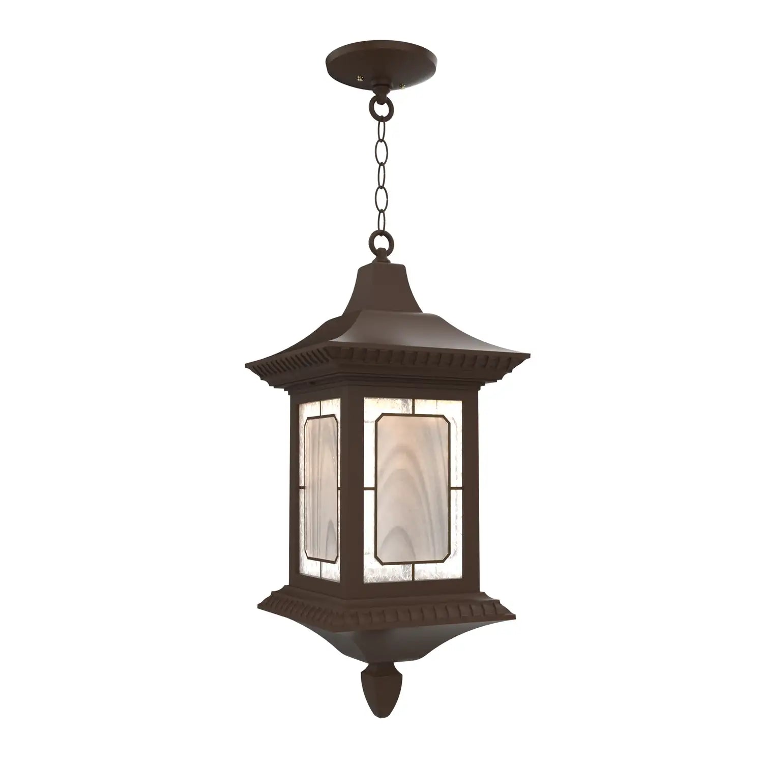 SNOC, SALZBURG - CEILING MOUNTING WITH CHAIN CLOSED BOTTOM LARGE FORMAT 30855, OUTDOOR CEILING LIGHT