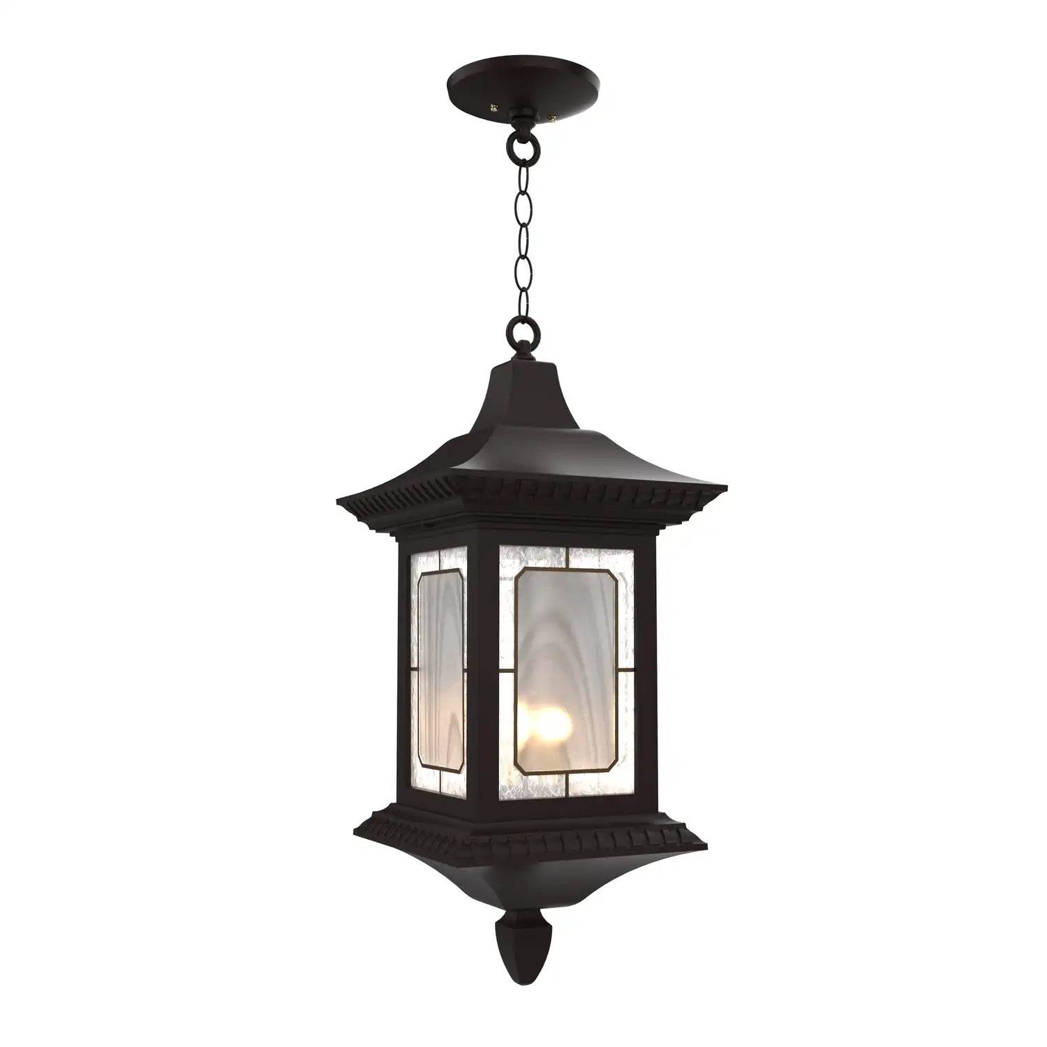 SNOC, SALZBURG - CEILING MOUNTING WITH CHAIN CLOSED BOTTOM LARGE FORMAT 30855, OUTDOOR CEILING LIGHT