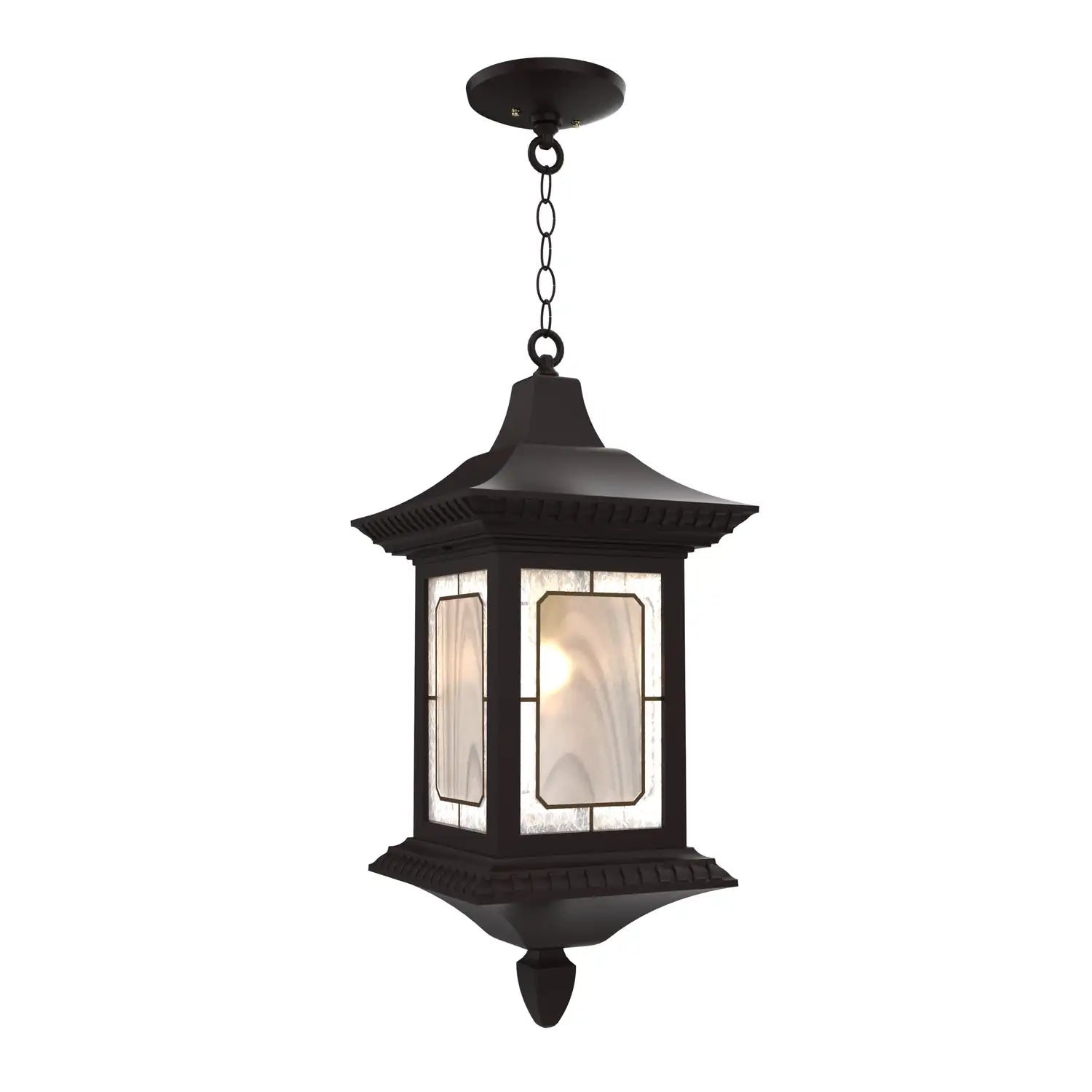 SNOC, SALZBURG - CEILING MOUNTING WITH CHAIN CLOSED BOTTOM LARGE FORMAT 30855, OUTDOOR CEILING LIGHT
