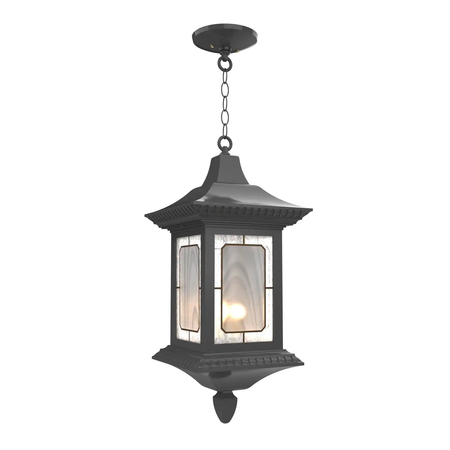 SNOC, SALZBURG - CEILING MOUNTING WITH CHAIN CLOSED BOTTOM LARGE FORMAT 30855, OUTDOOR CEILING LIGHT