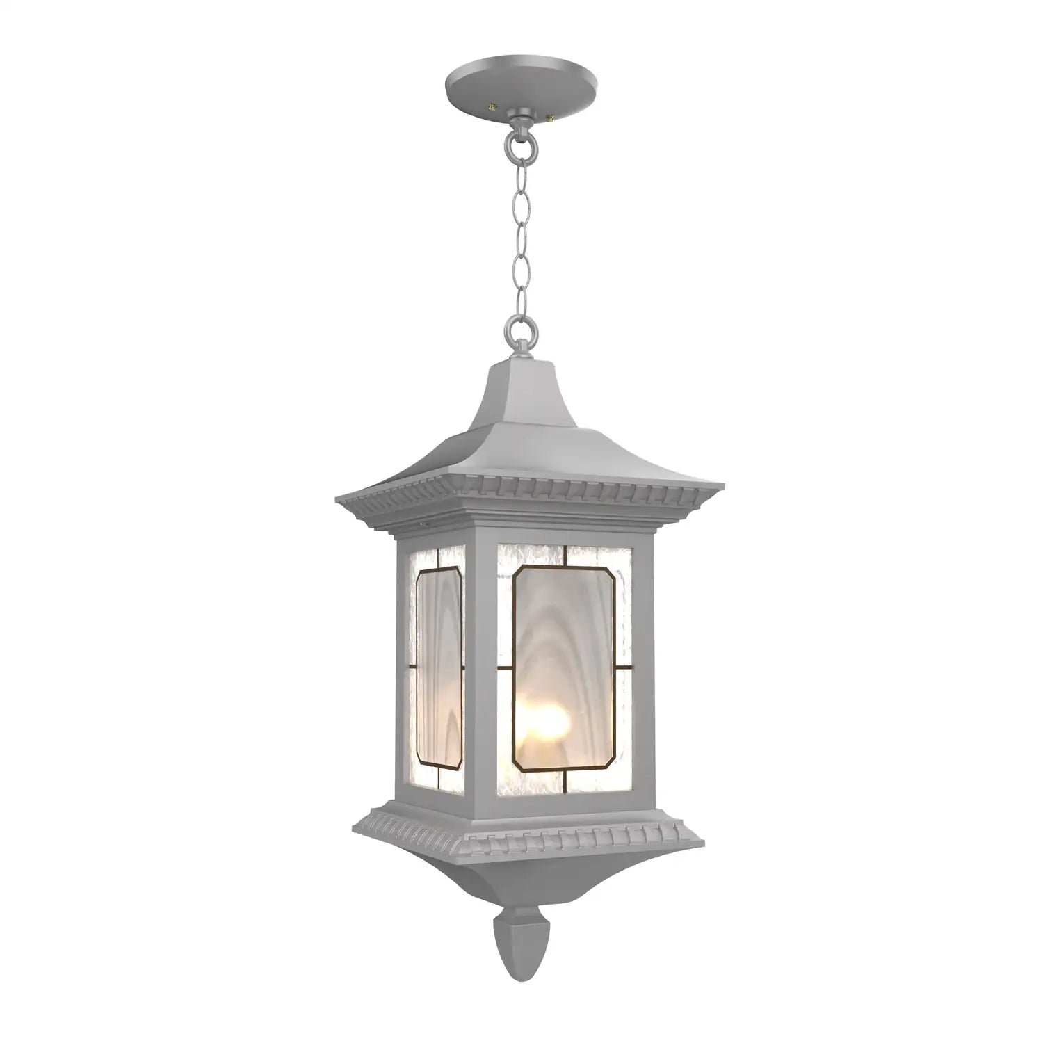 SNOC, SALZBURG - CEILING MOUNTING WITH CHAIN CLOSED BOTTOM LARGE FORMAT 30855, OUTDOOR CEILING LIGHT