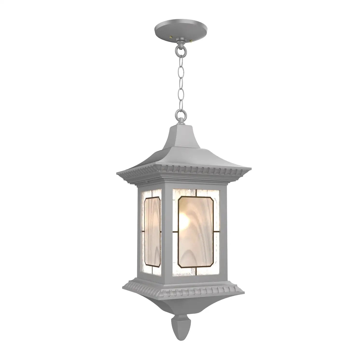 SNOC, SALZBURG - CEILING MOUNTING WITH CHAIN CLOSED BOTTOM LARGE FORMAT 30855, OUTDOOR CEILING LIGHT