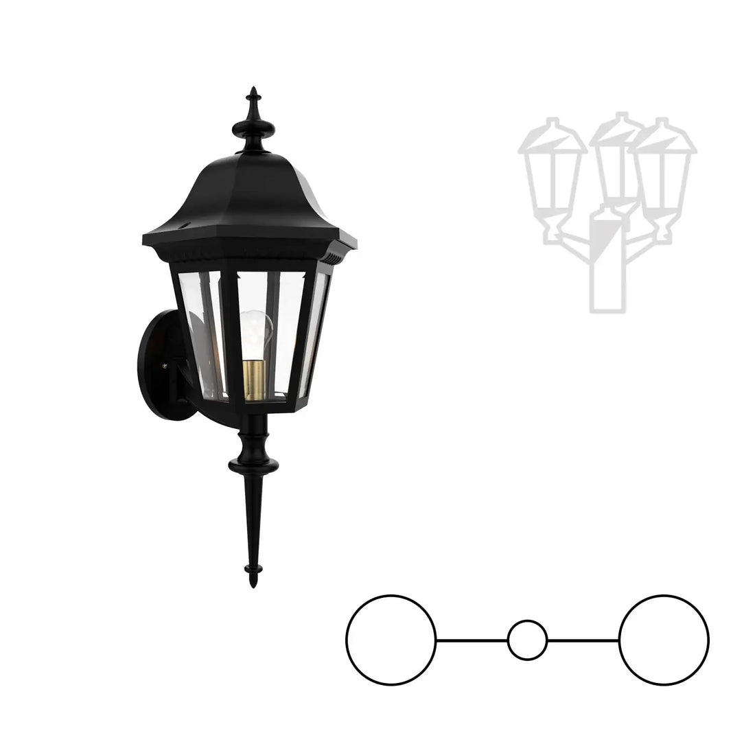 SNOC MANOR - DOUBLE HEAD UP MOUNT WITH QUEEN POST ROD 31220 2A - Post